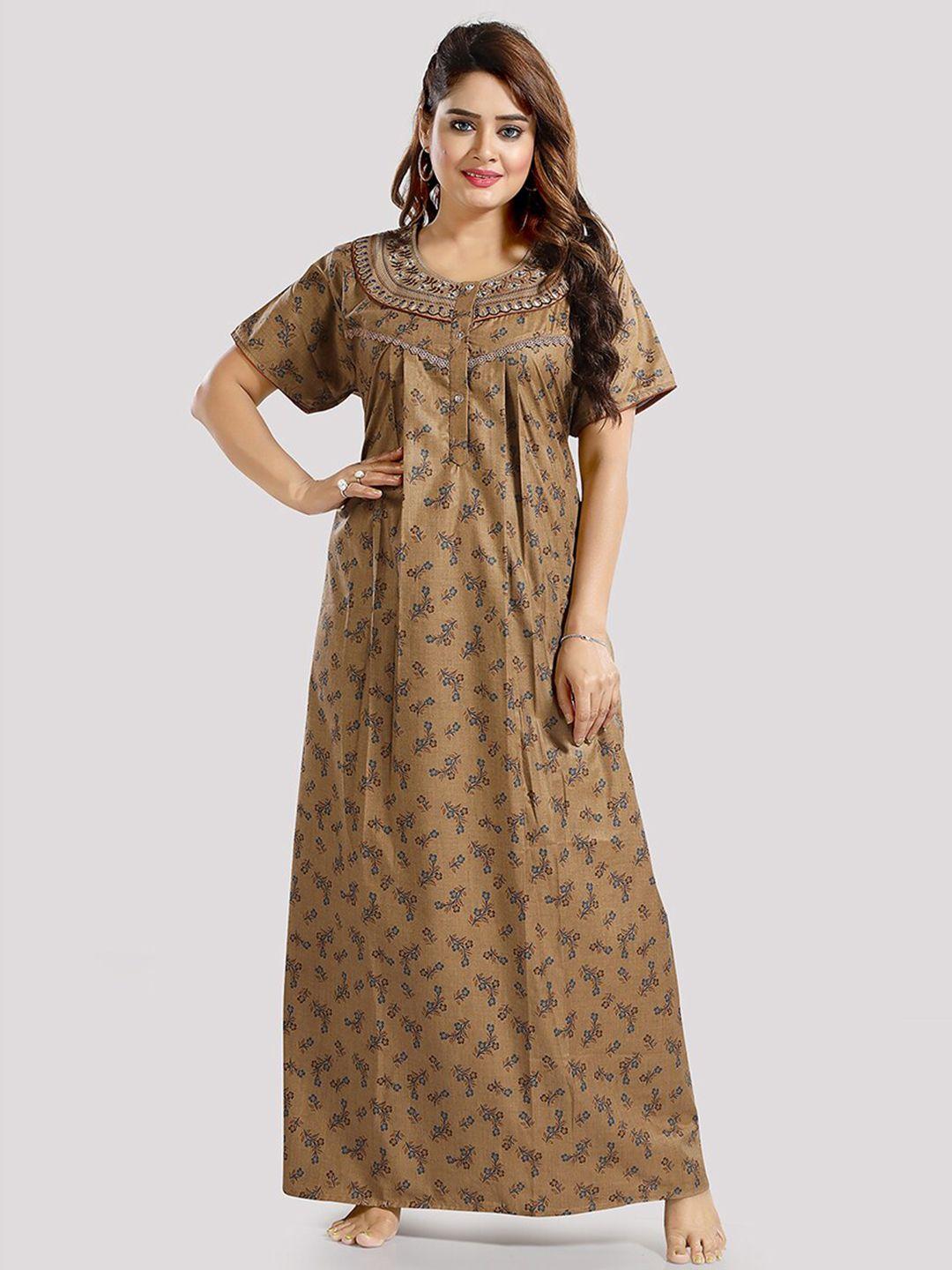 be you floral printed maxi nightdress