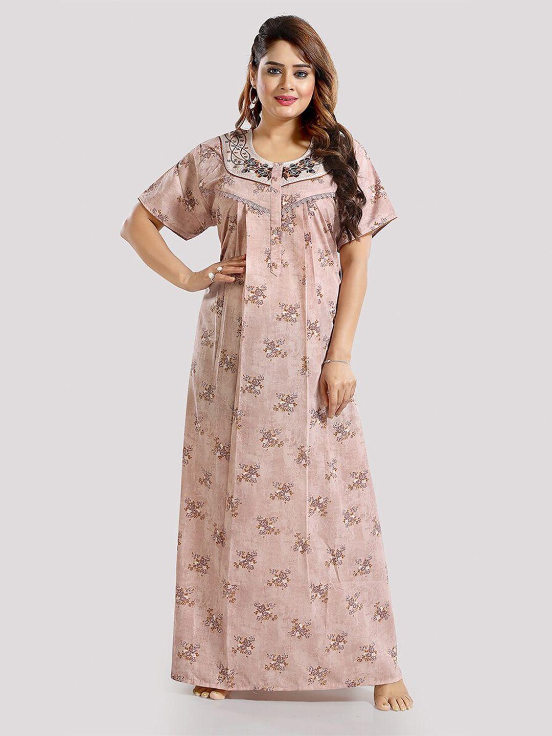 be you floral printed maxi nightdress