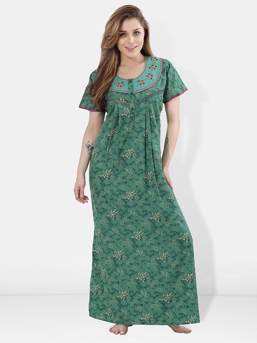 be you floral printed maxi nightdress