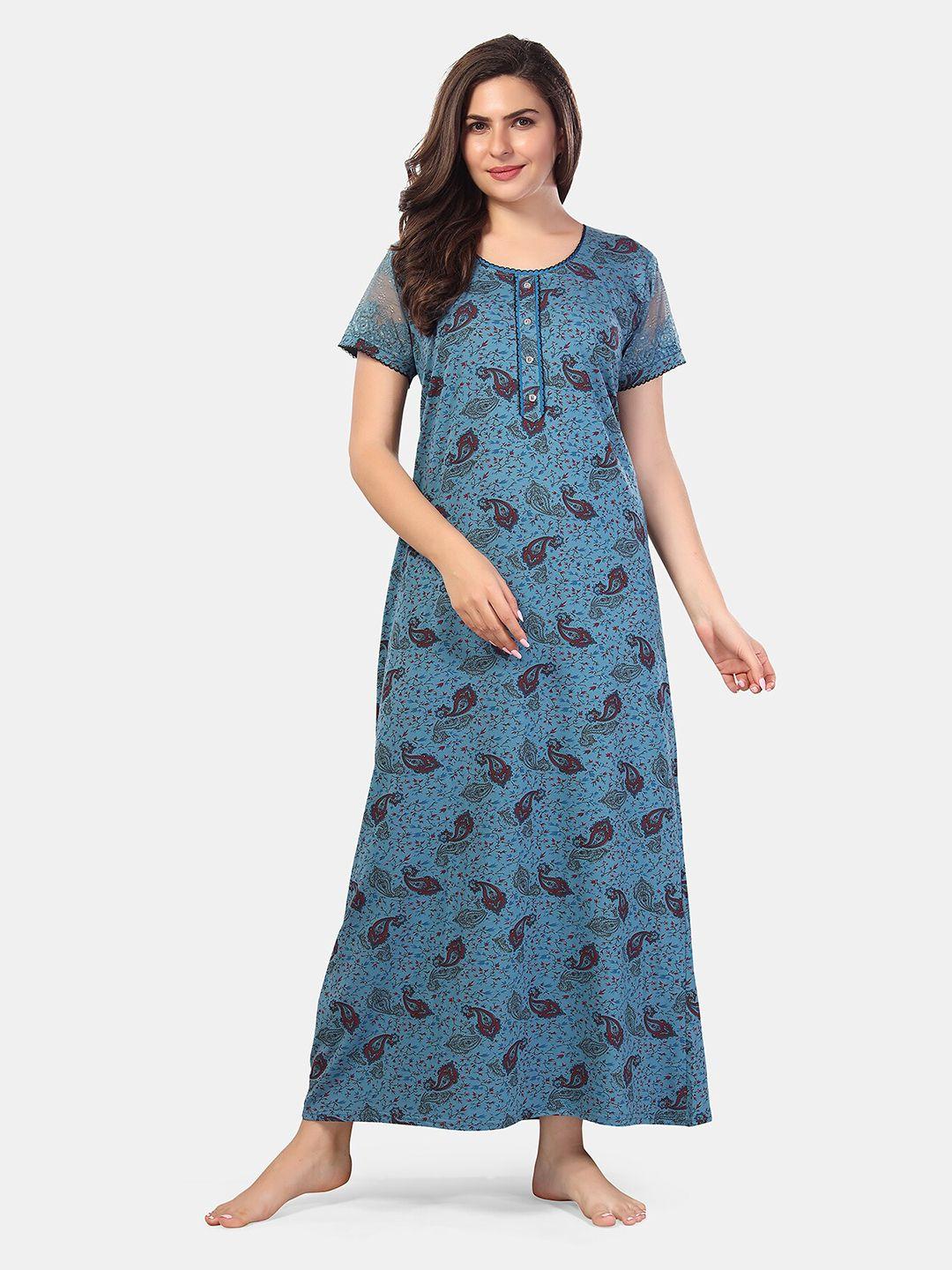 be you paisley printed maxi nightdress