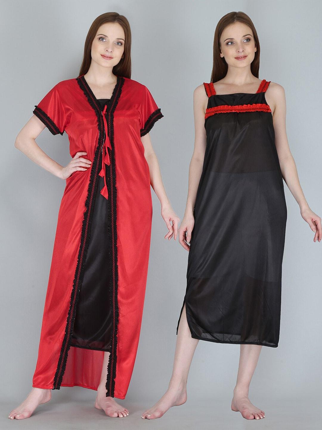 be you red maxi nightdress