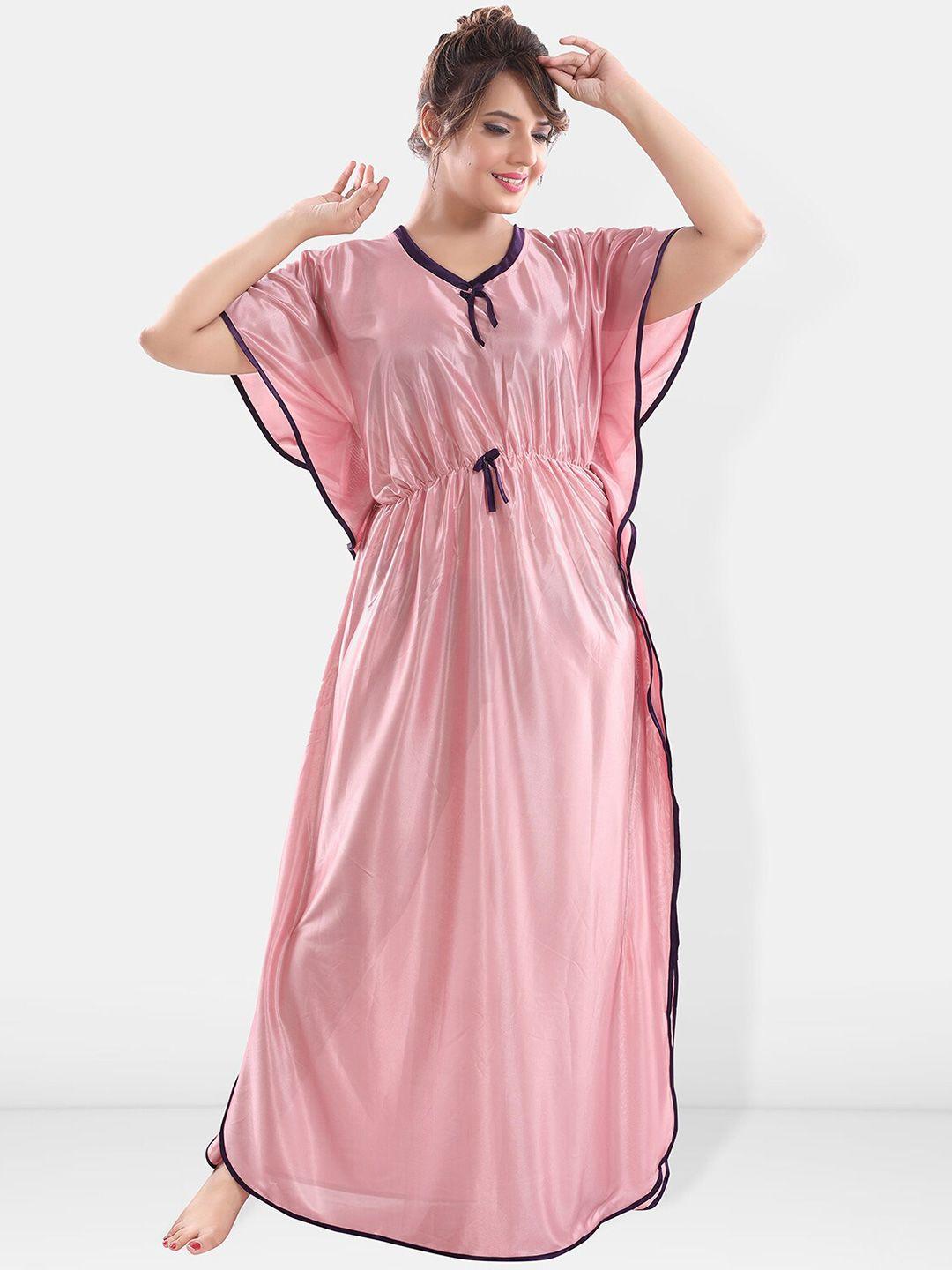 be you v-neck satin maxi kaftan nightdress