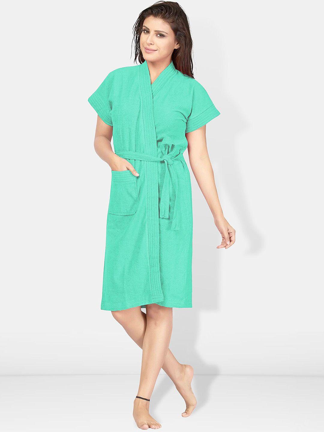 be you women cotton anti-bacterial super soft bath robe with belt