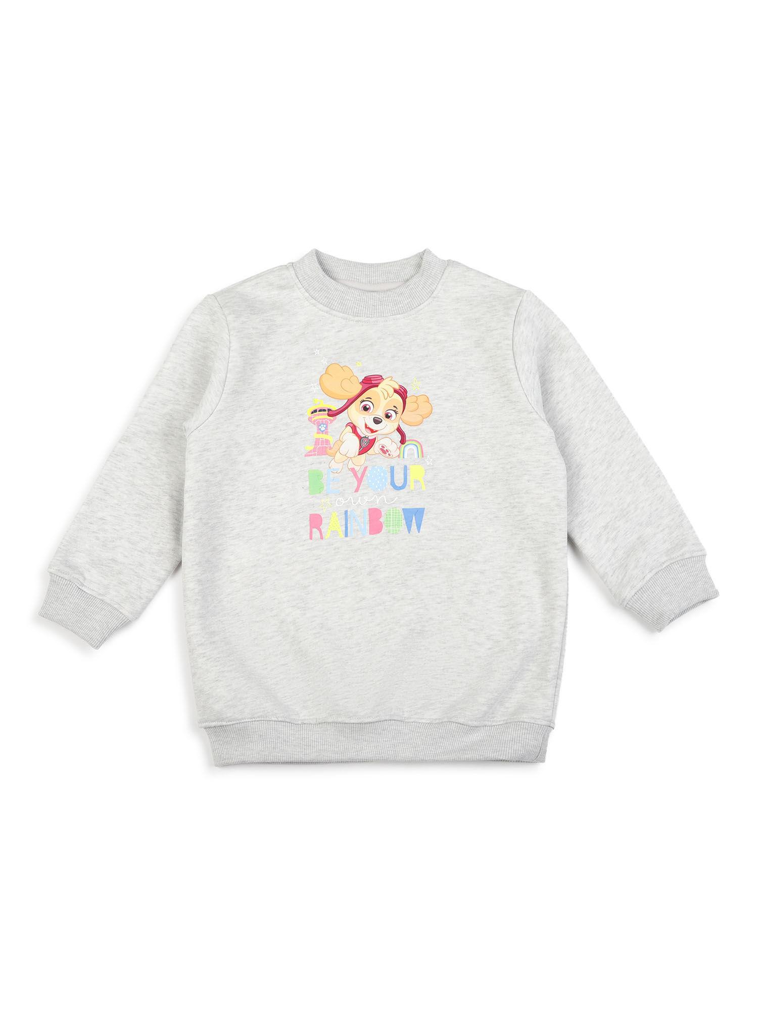 be your own rainbow skye warm fleece kids sweatshirt