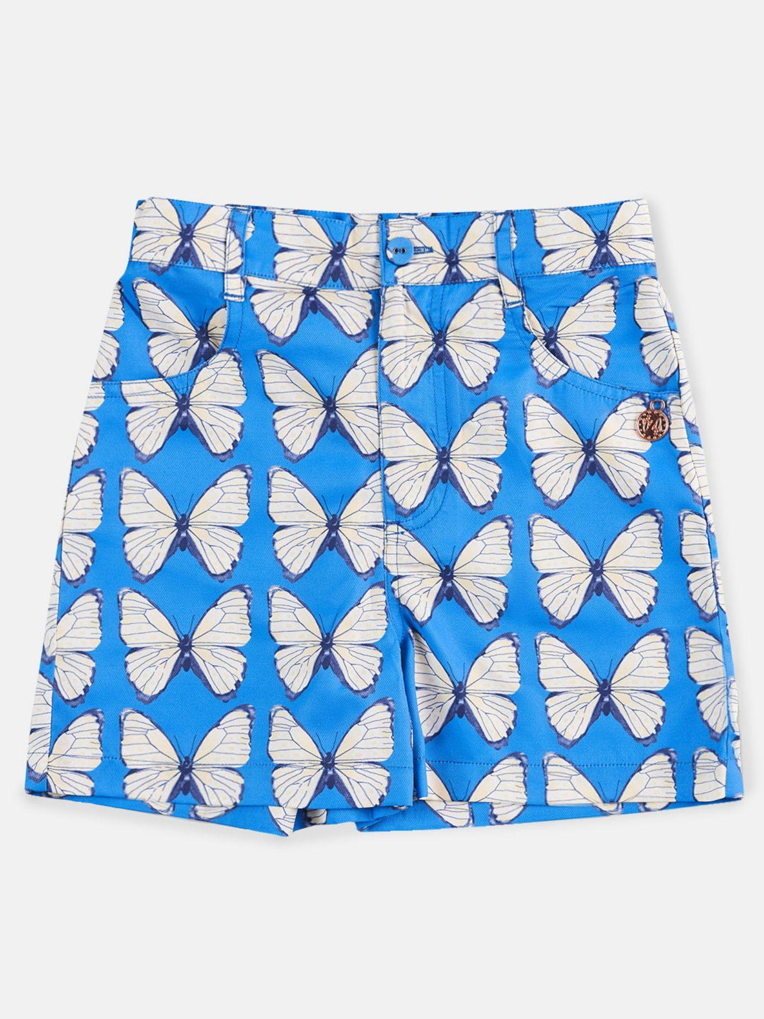 bea woven butterfly shorts