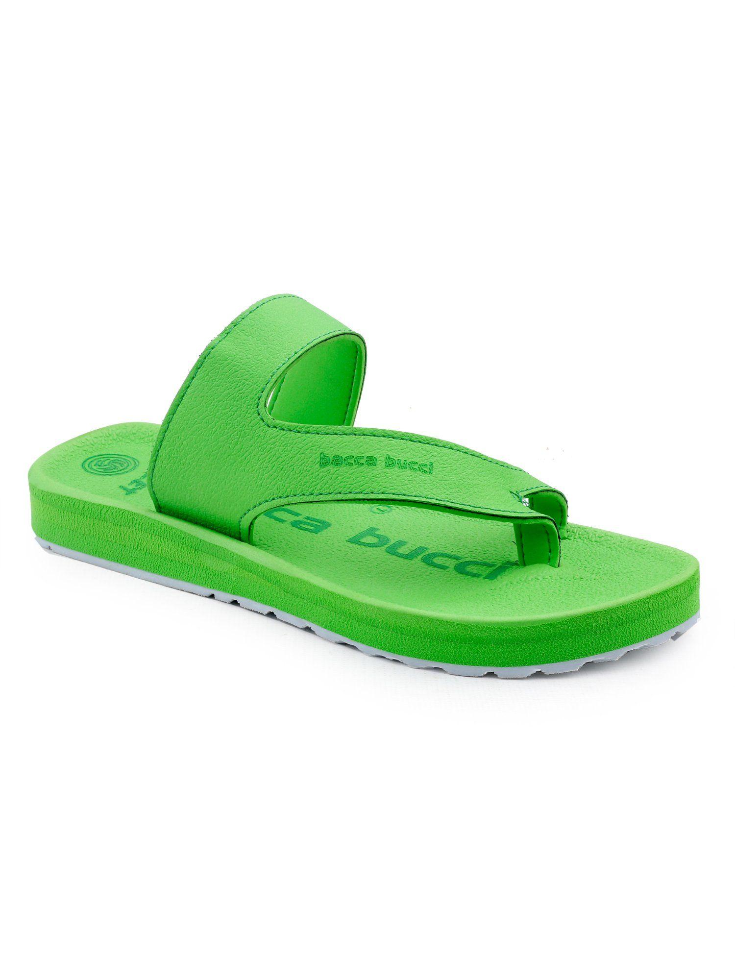 beach-club cloud flipflops with non-slip rubber outsole-green