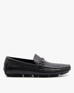 beacons - driver moccasins with woven trim