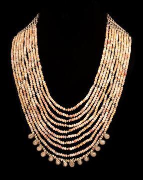 beaded long necklace