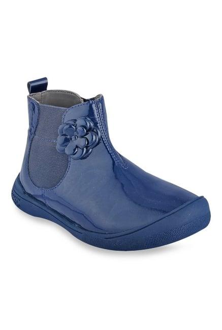 beanz kids kyla royal blue chelsea boots