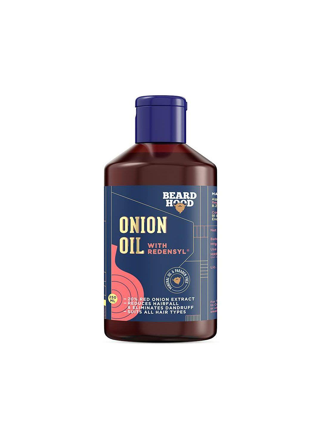 beardhood onion oil with redensyl for hair growth & anti-hairfall 250 ml