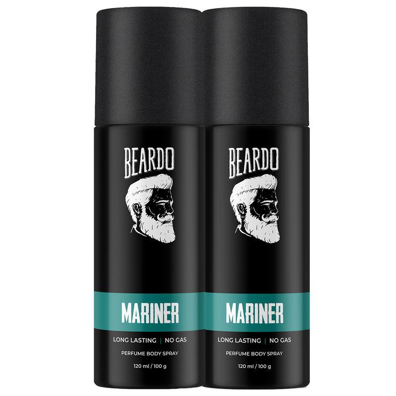 beardo mariner perfume body spray combo (pack of 2)