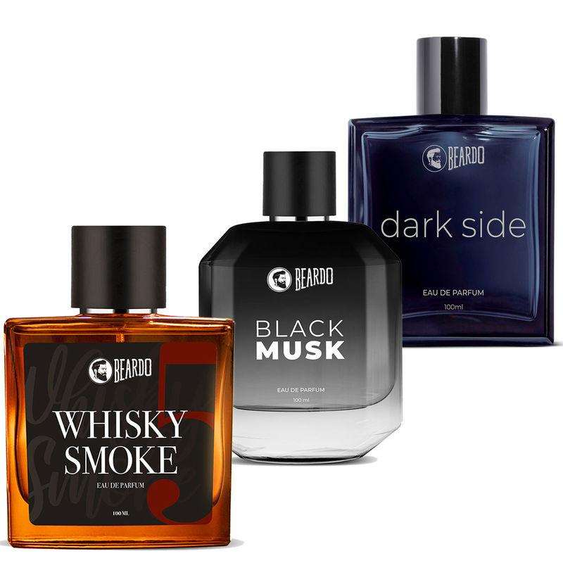 beardo whisky, black musk and dark side edp perfume set of 3