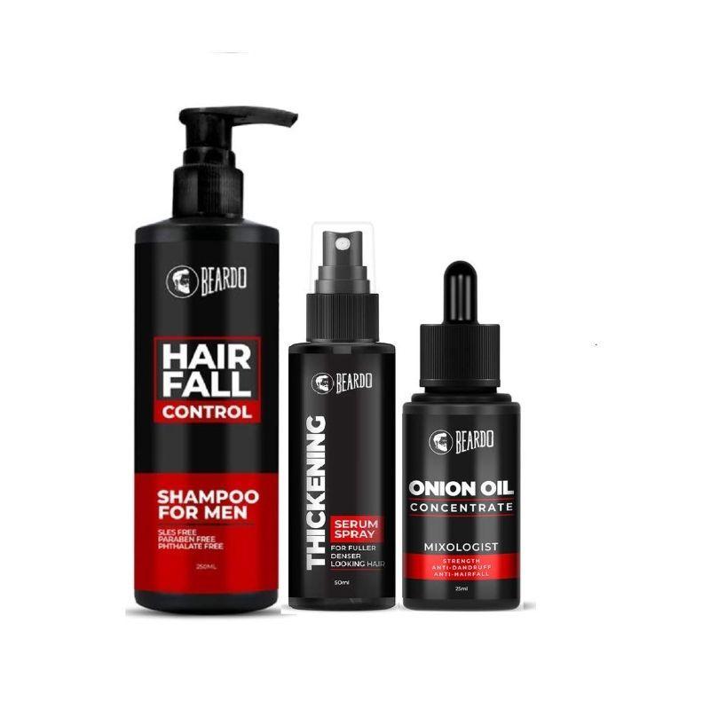 beardo hair thickening combo for onion oil 25ml (set of 3)