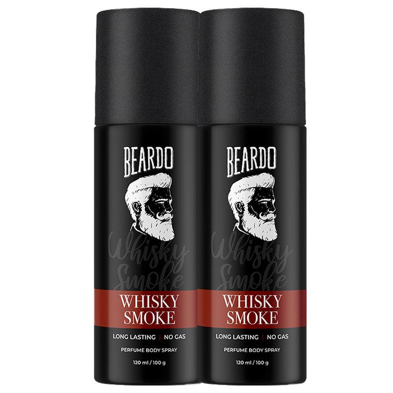 beardo whisky smoke perfume body spray combo (pack of 2)