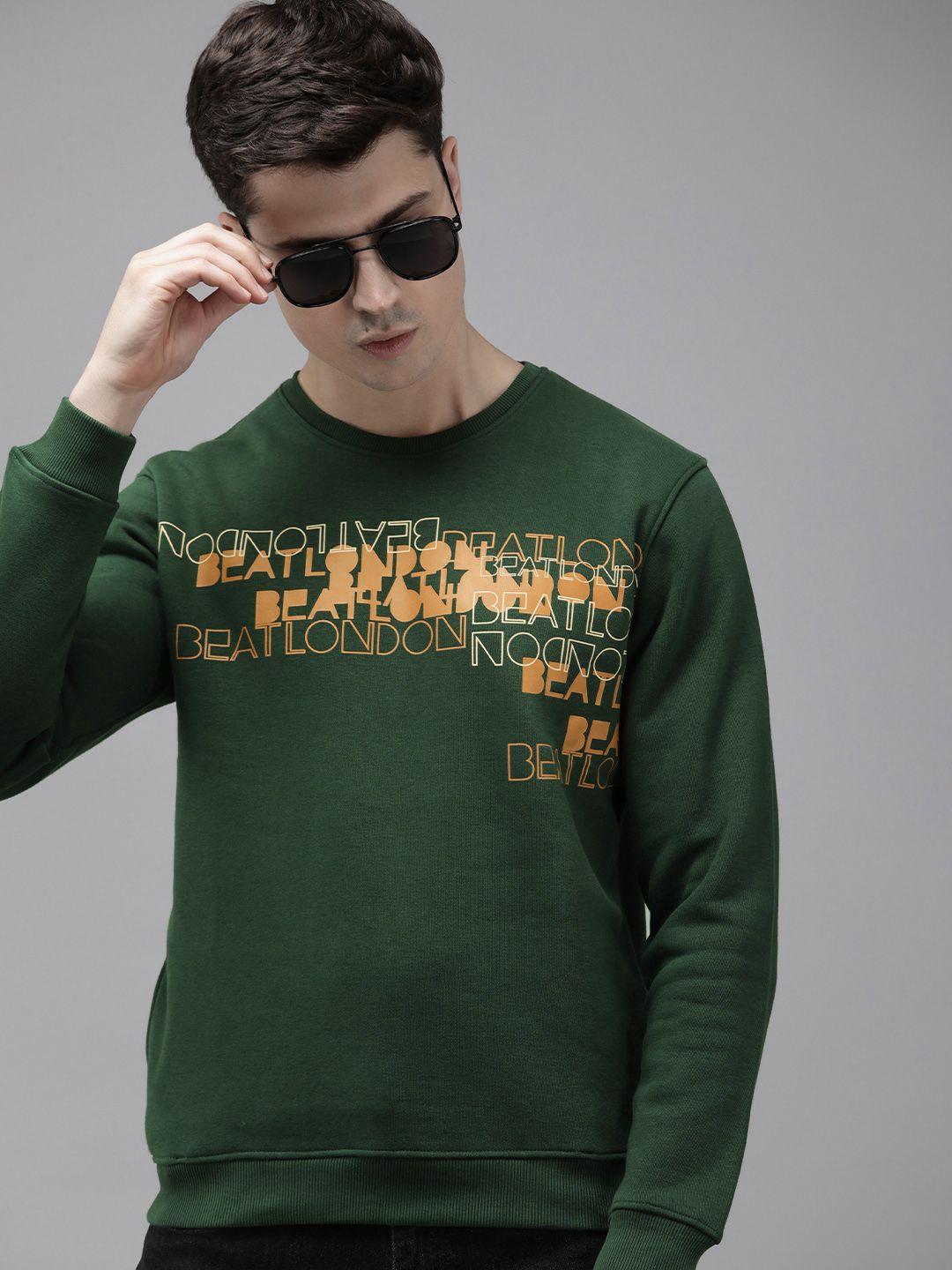 beat london by pepe jeans graphic printed pullover sweatshirt