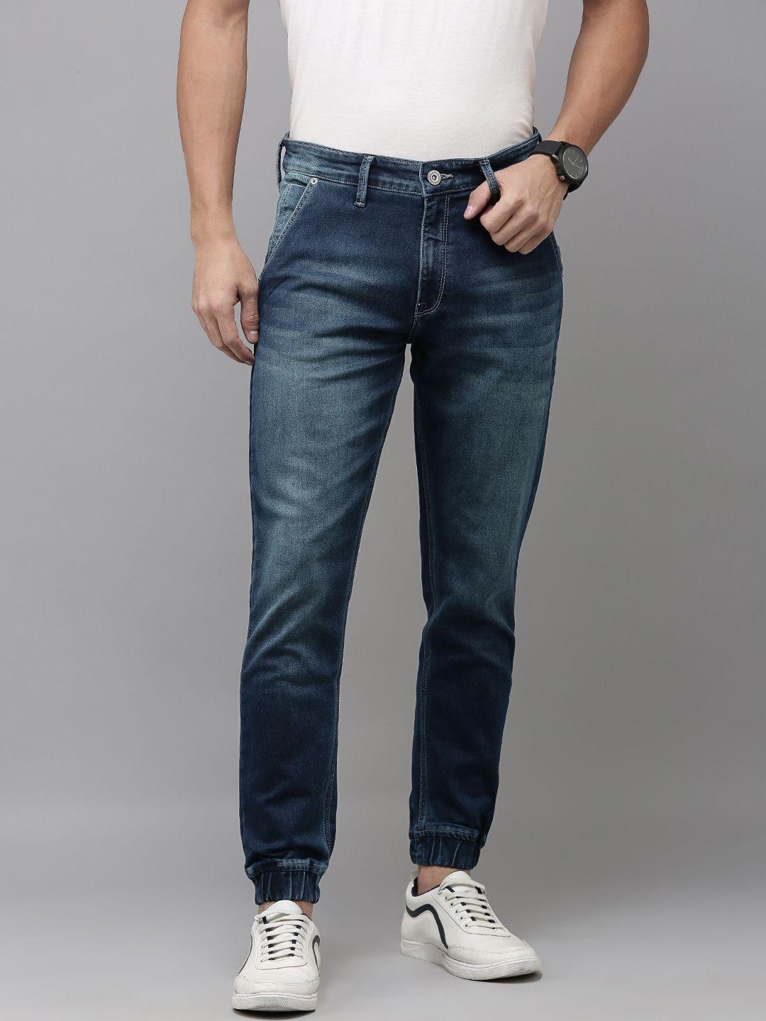 beat london by pepe jeans men jogger light fade stretchable jeans