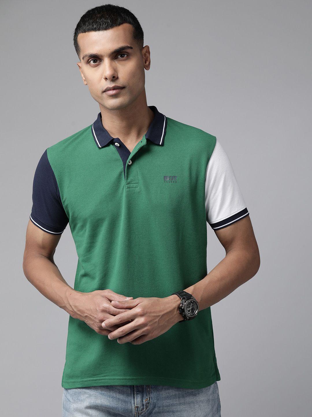 beat london by pepe jeans men polo collar t-shirt