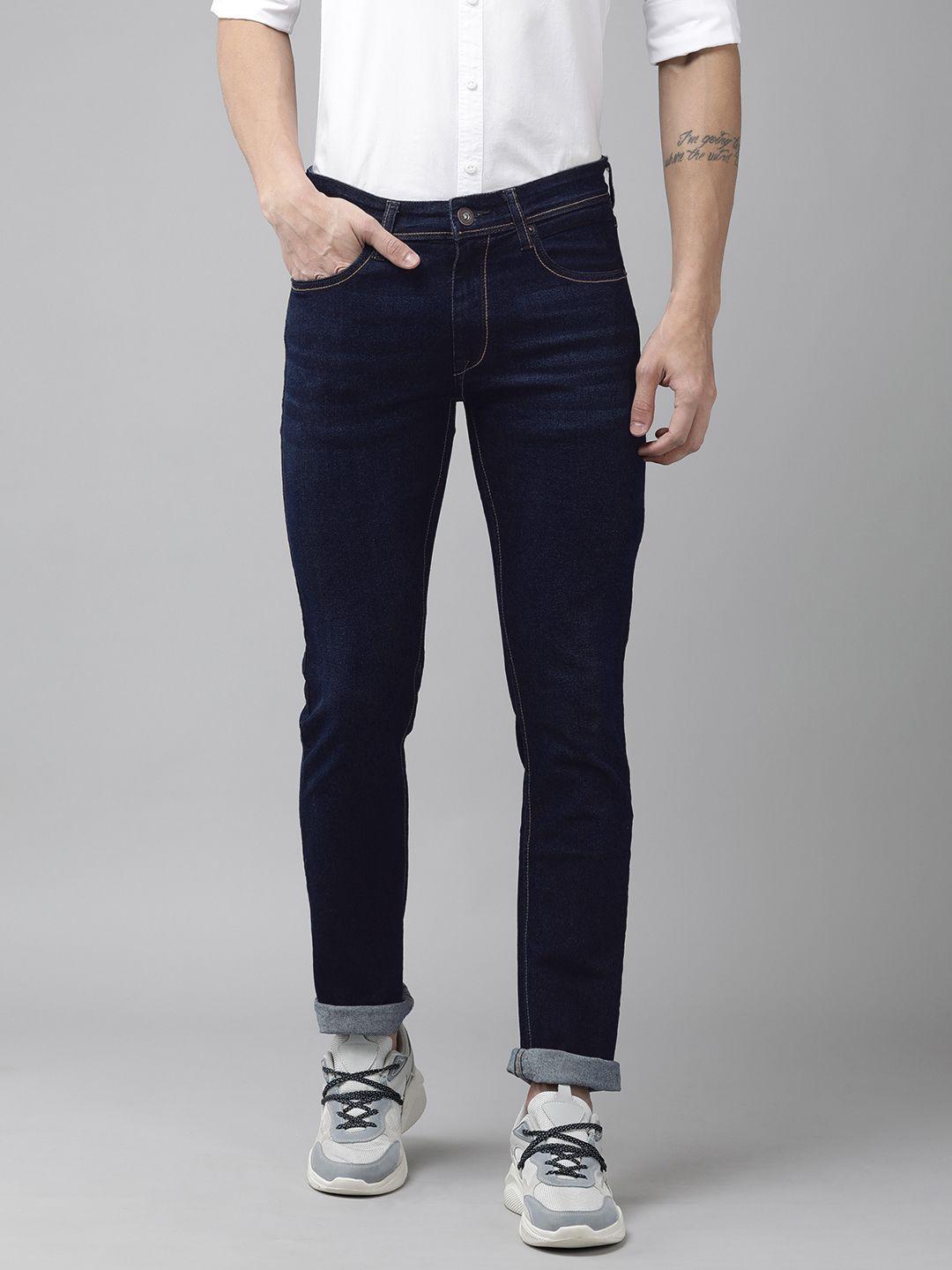 beat london by pepe jeans men vapour slim fit light fade mid-rise stretchable jeans