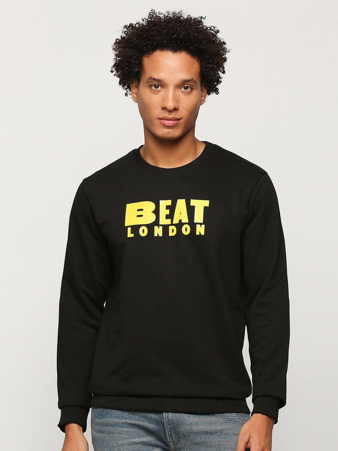 beat london by pepe jeans typography printed pullover sweatshirt