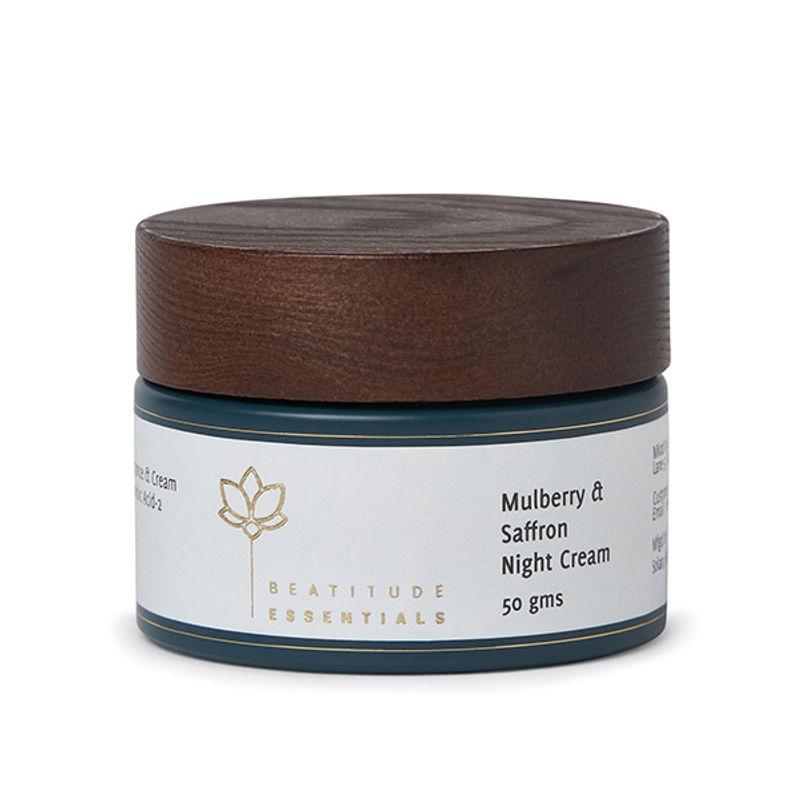 beatitude essentials mulberry and saffron night cream