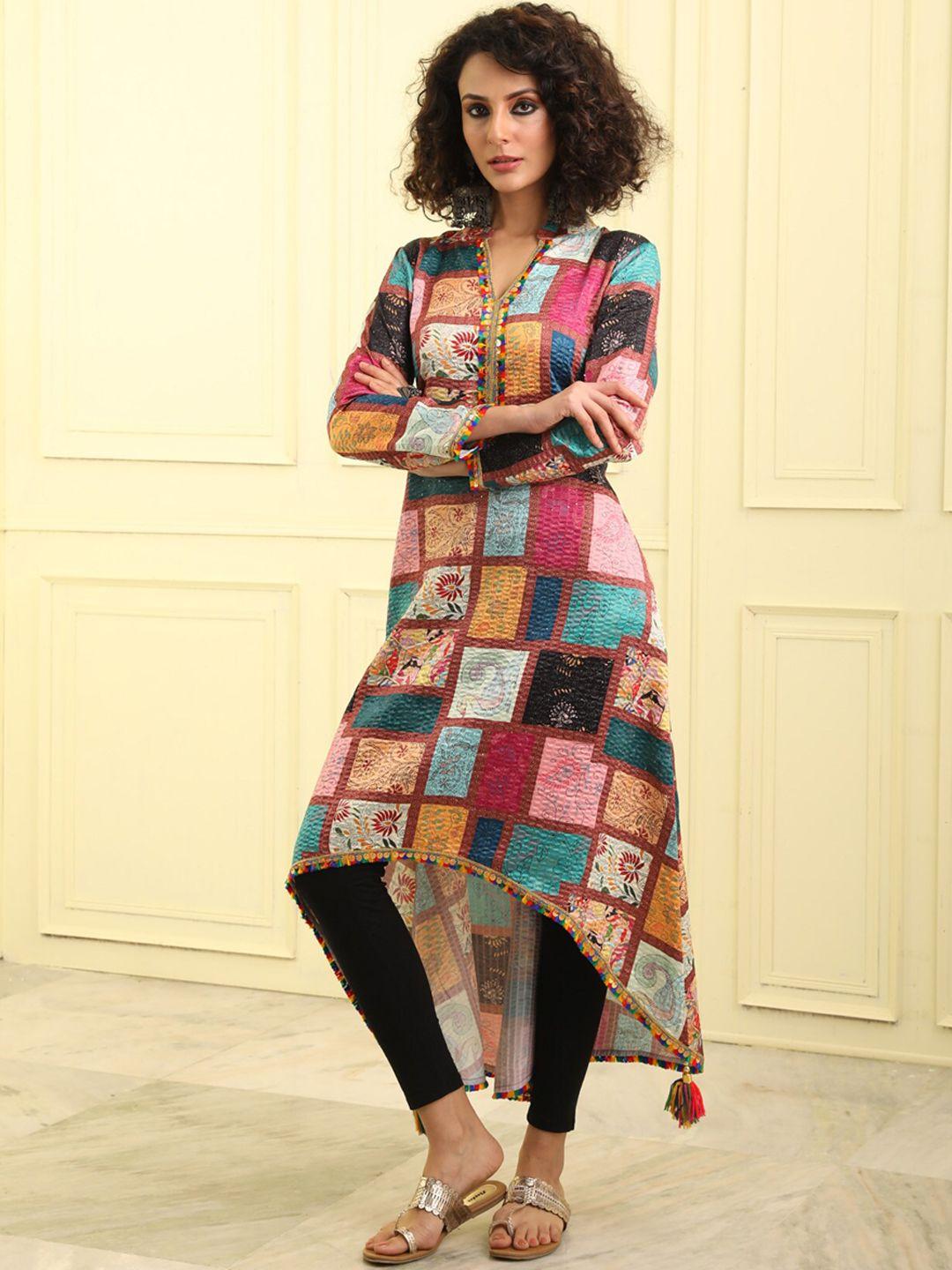 beatitude printed a-line kurta