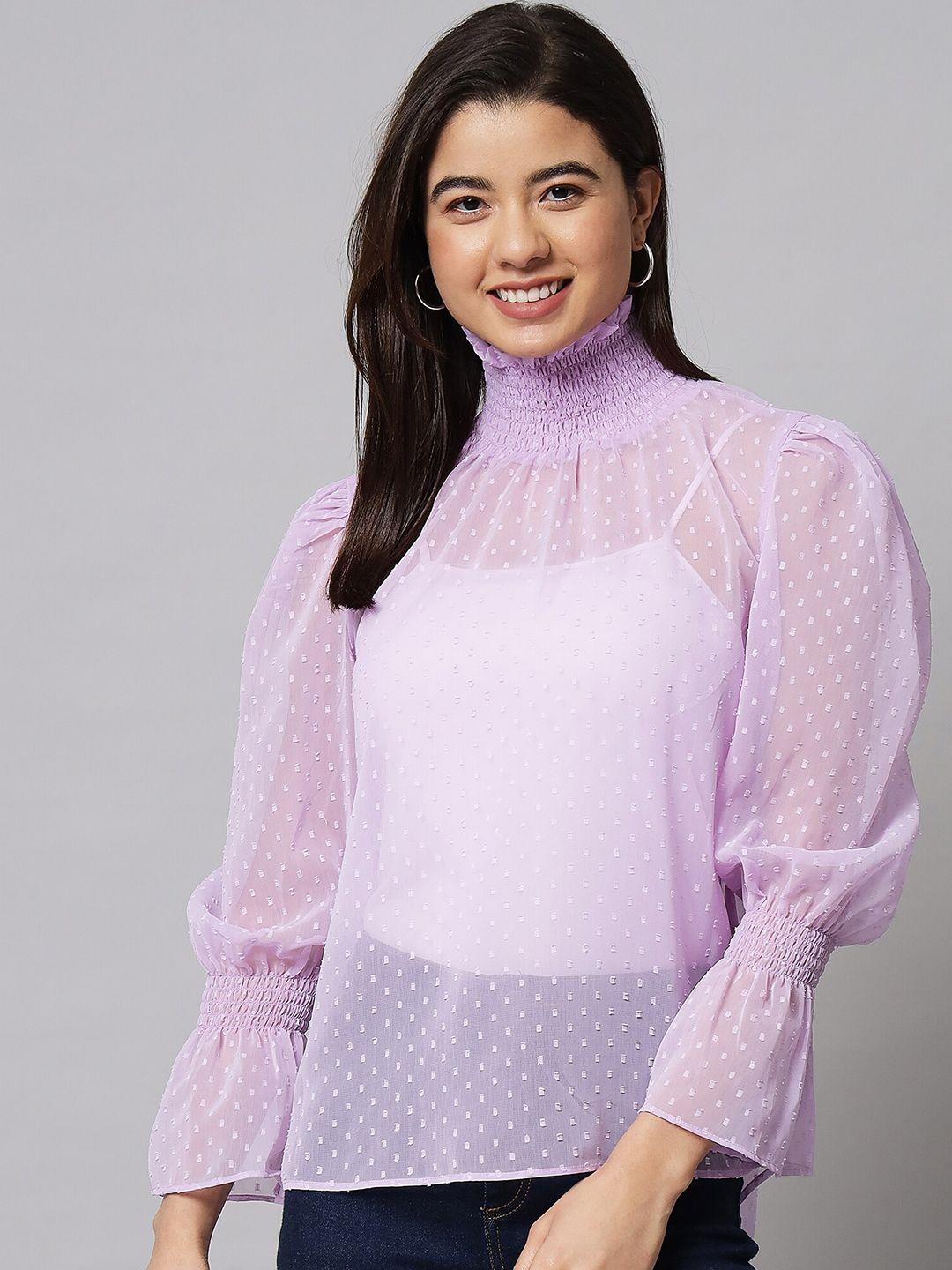 beatnik high neck bell sleeves top