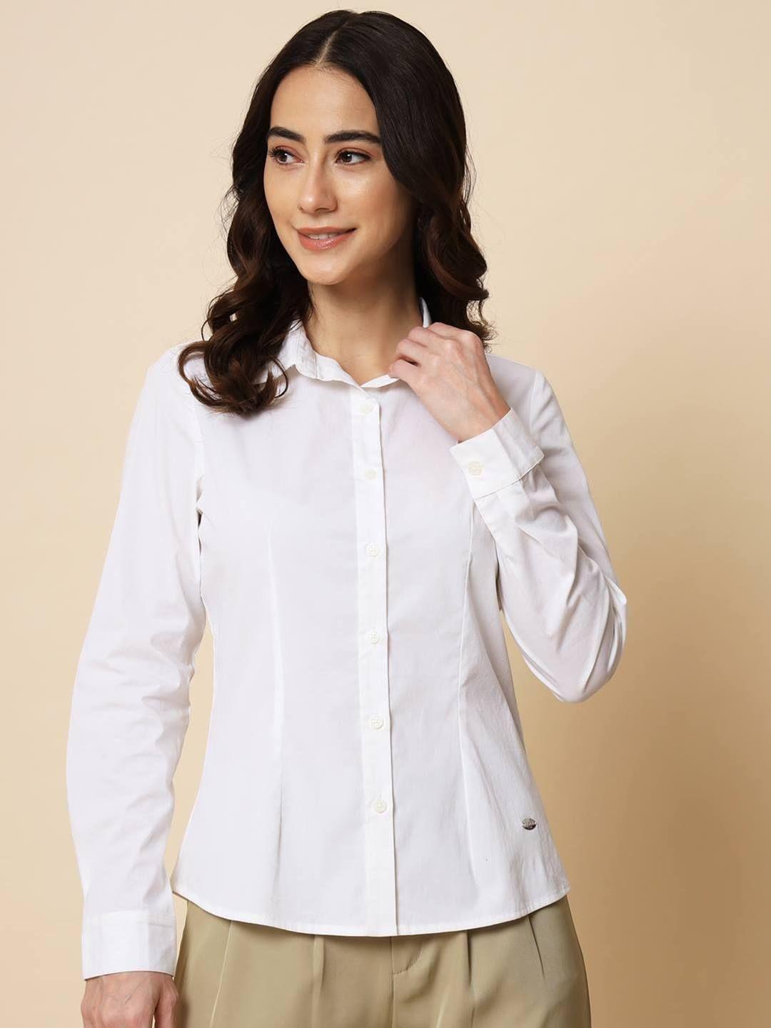 beatnik slim spread collar cotton casual shirt