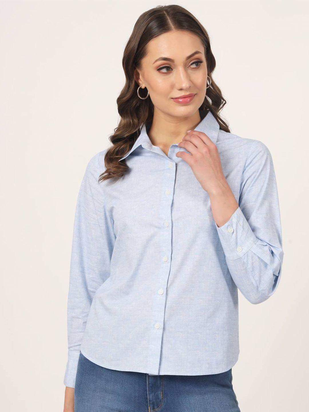 beatnik spread collar cotton casual shirt