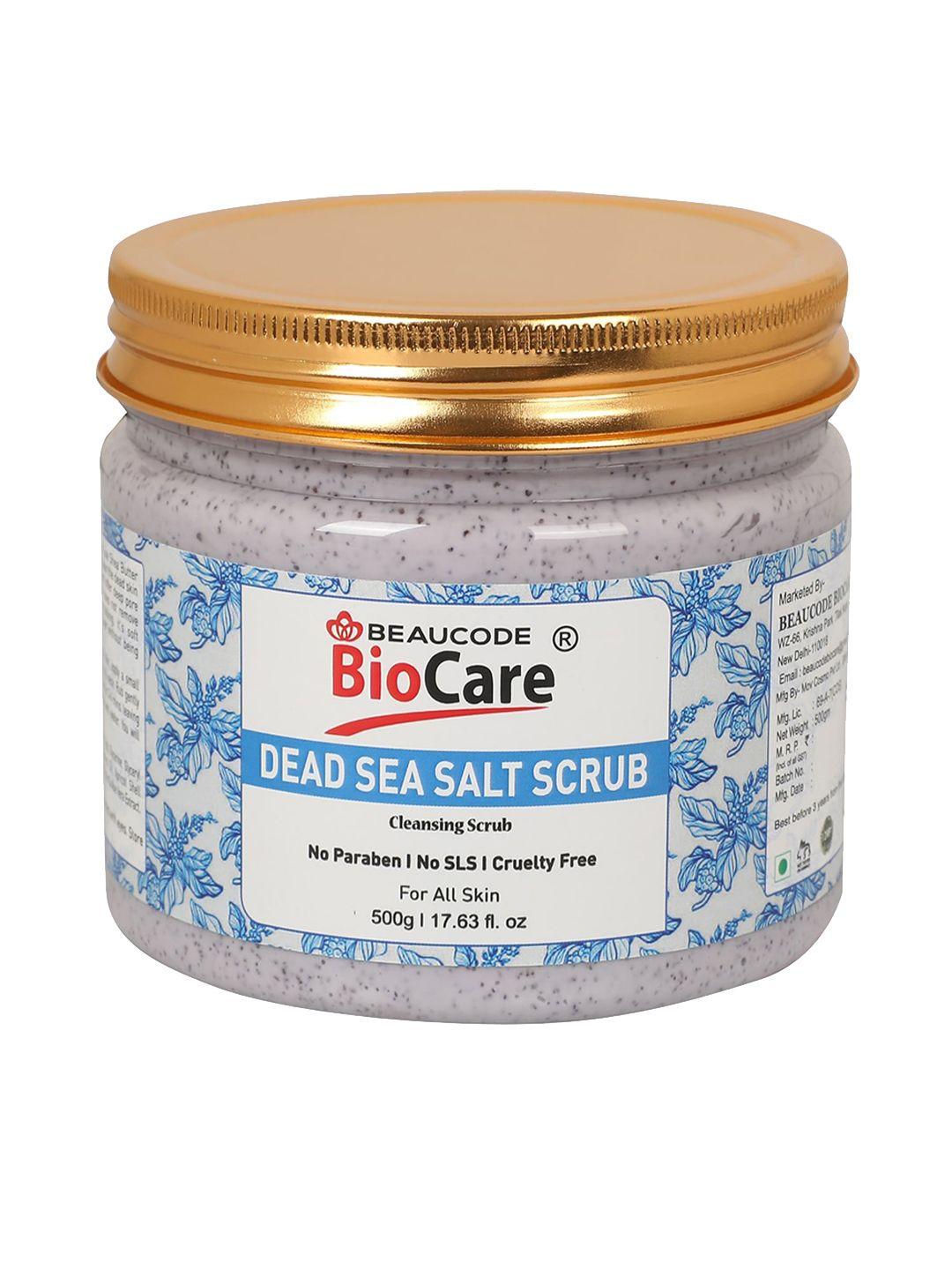 beaucode biocare dead sea salt face scrub for deep cleansing - 500 g