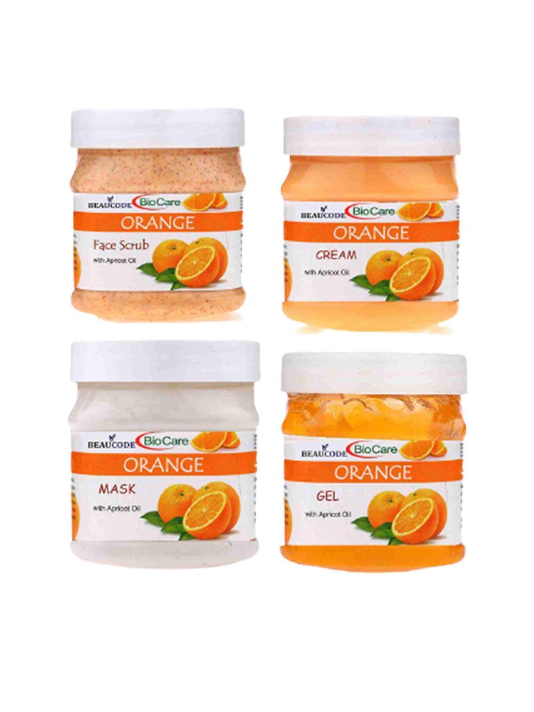 beaucode biocare orange four steps facial kit - 250 ml each