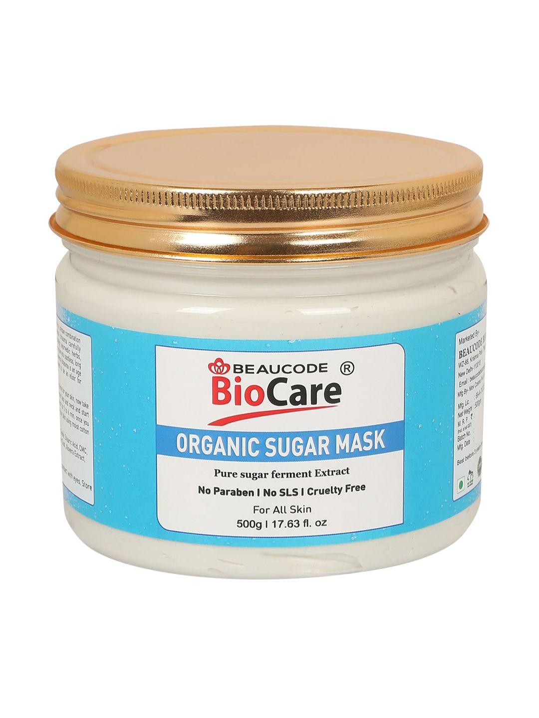 beaucode biocare organic sugar face and body mask for clear skin - 500 g
