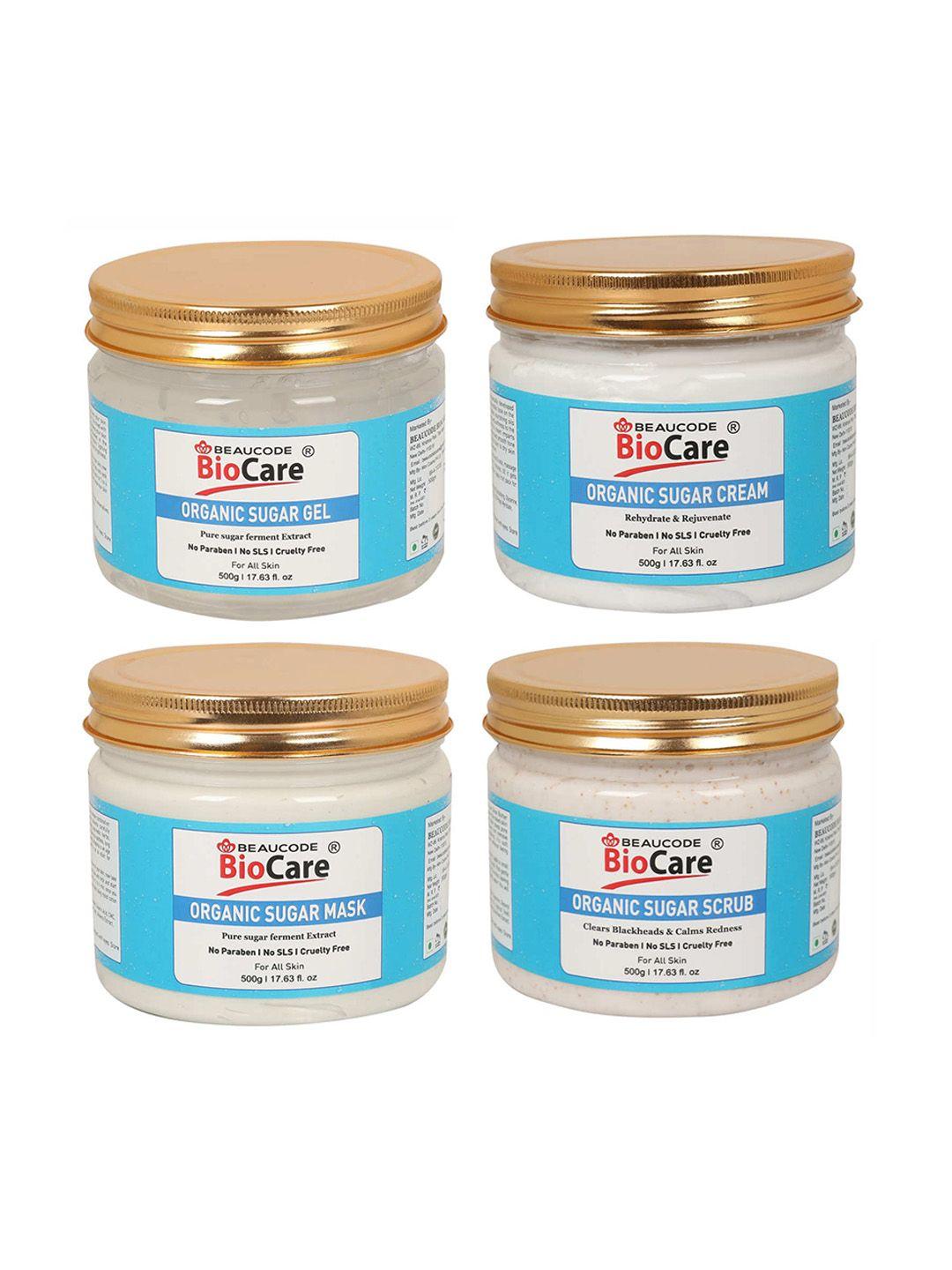 beaucode biocare rehydrate & rejuvenate organic sugar facial kit - 2000 g