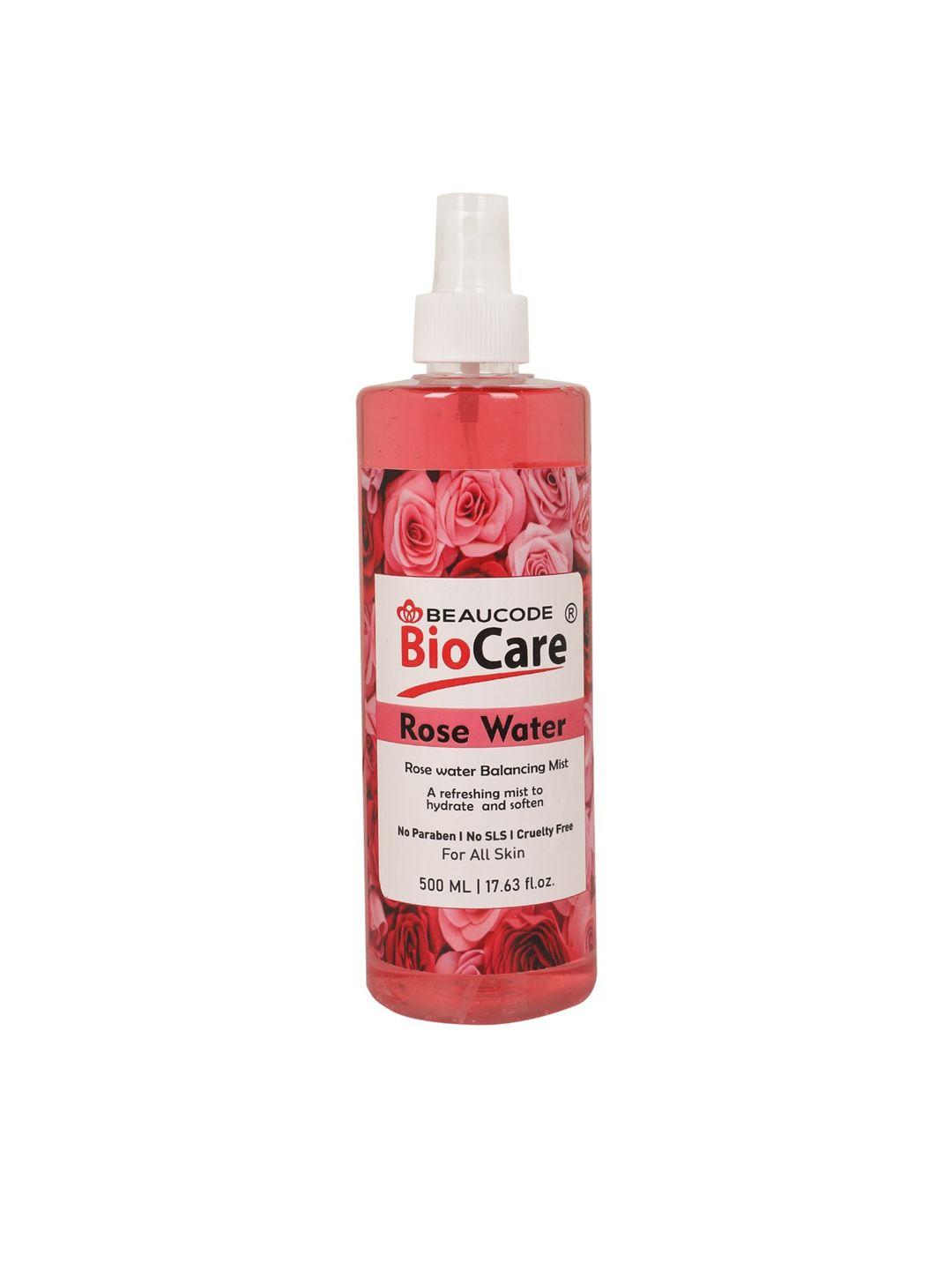 beaucode biocare rose water toner mist - 500ml