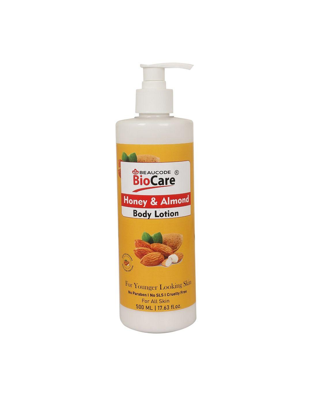 beaucode biocare  honey & almond body lotion 500ml