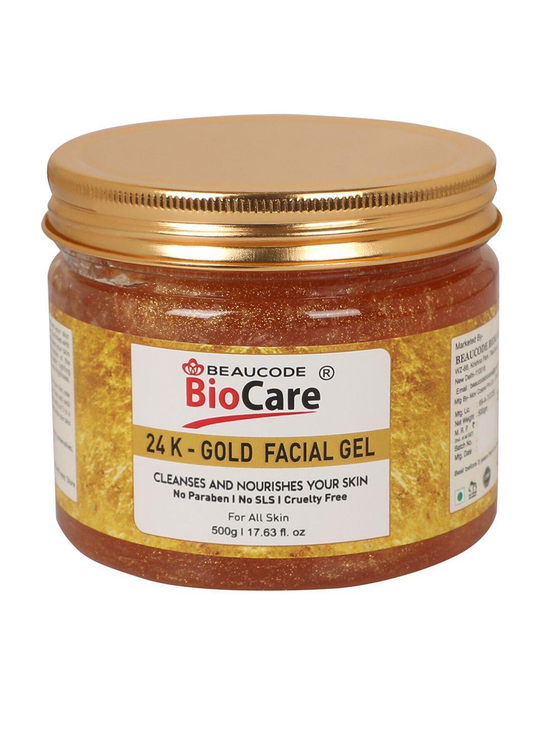 beaucode biocare 24k gold facial gel for all skin types - 500 g