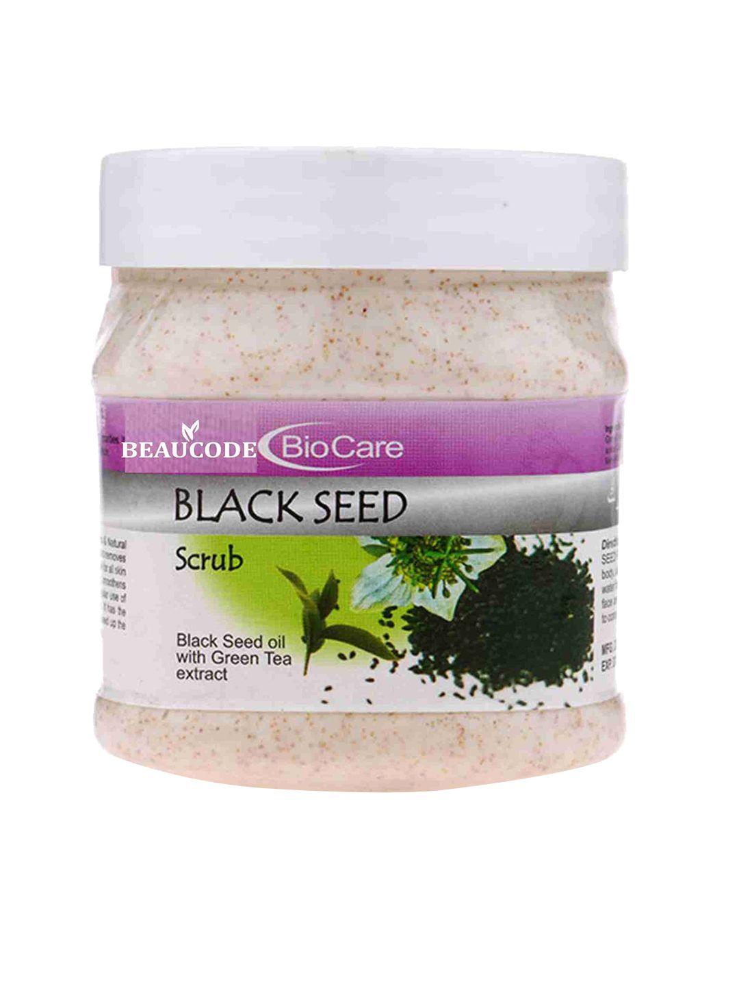 beaucode biocare black seed face scrub with green tea extract - 250ml