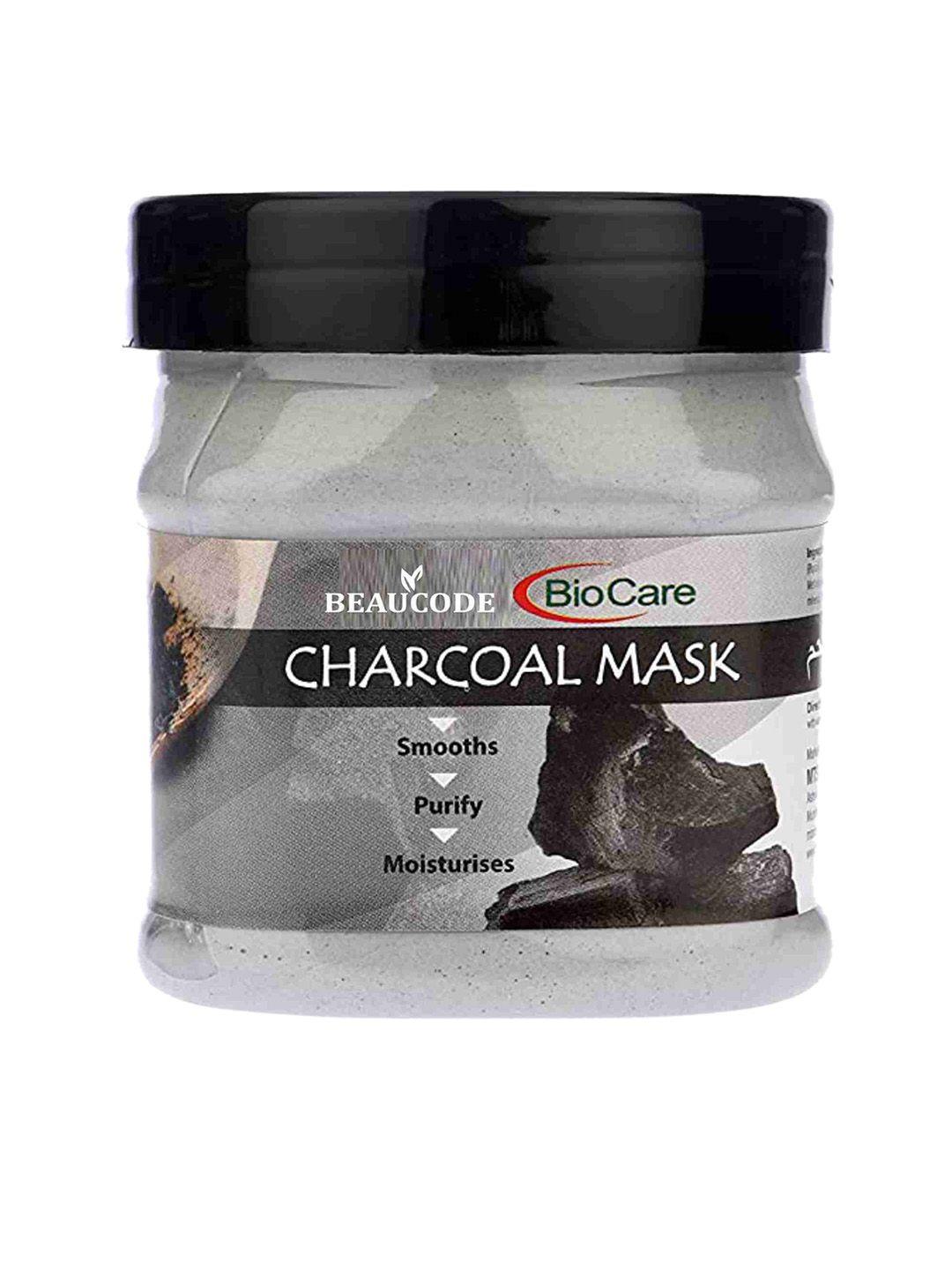 beaucode biocare charcoal face mask for all skin types - 250ml