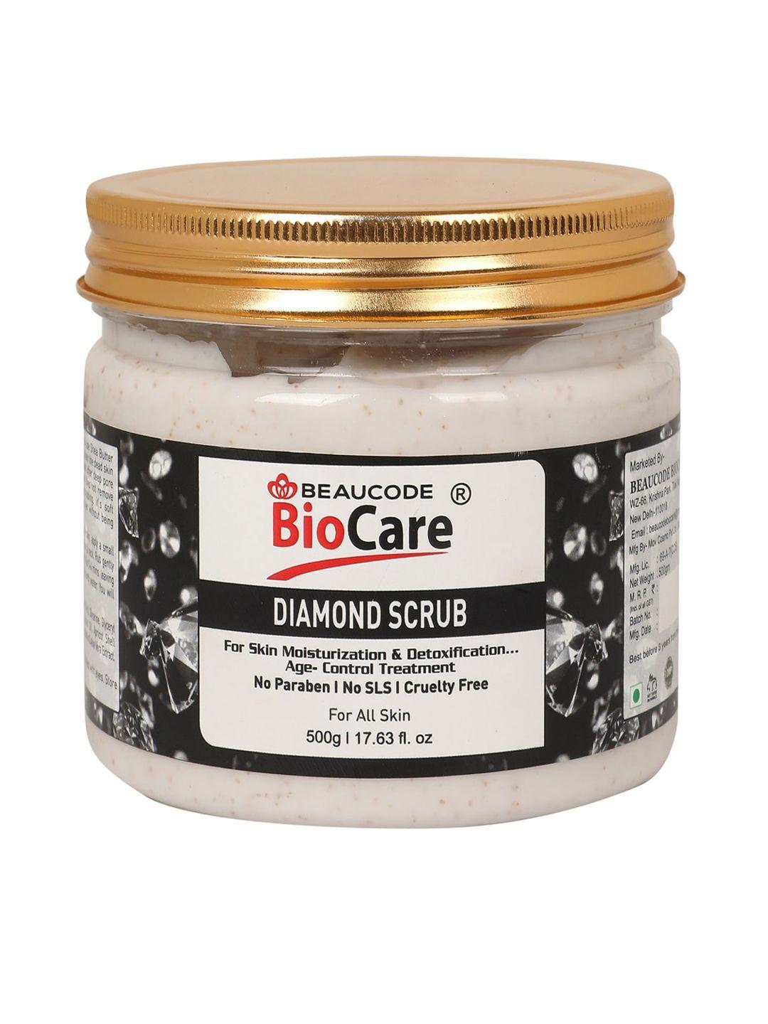 beaucode biocare diamond face scrub for skin moisturization & detoxification - 500 g