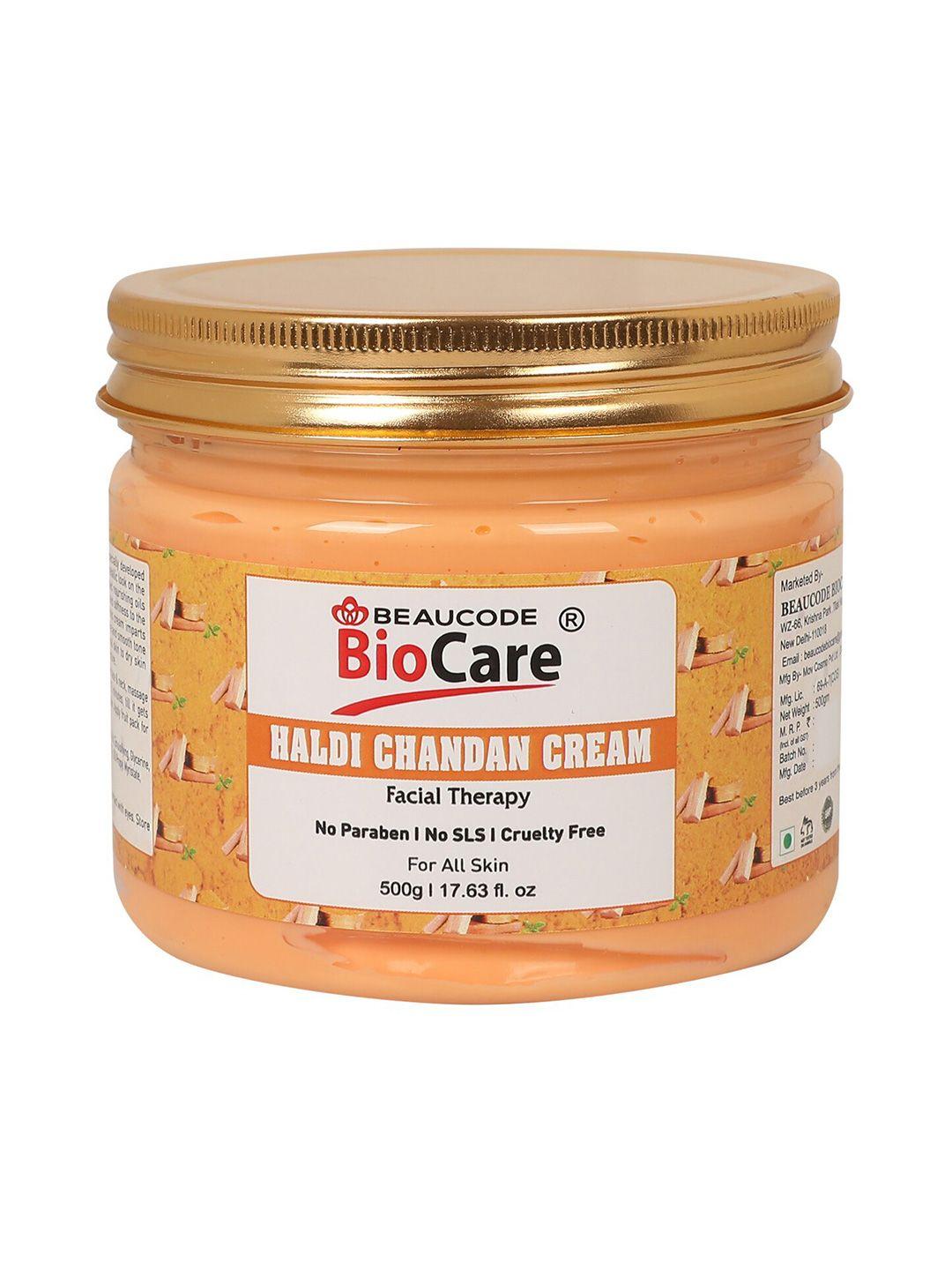 beaucode biocare haldi chandan cream for all skin types - 500 g