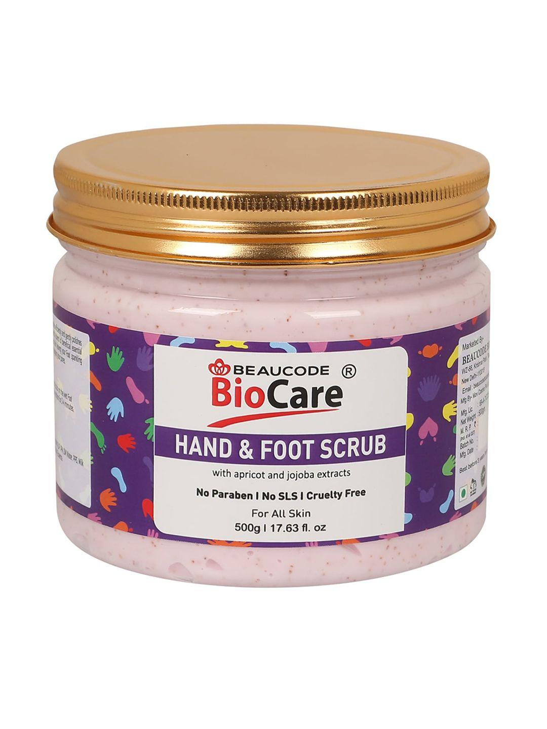 beaucode biocare hand & foot scrub with apricot & jojoba extracts - 500g