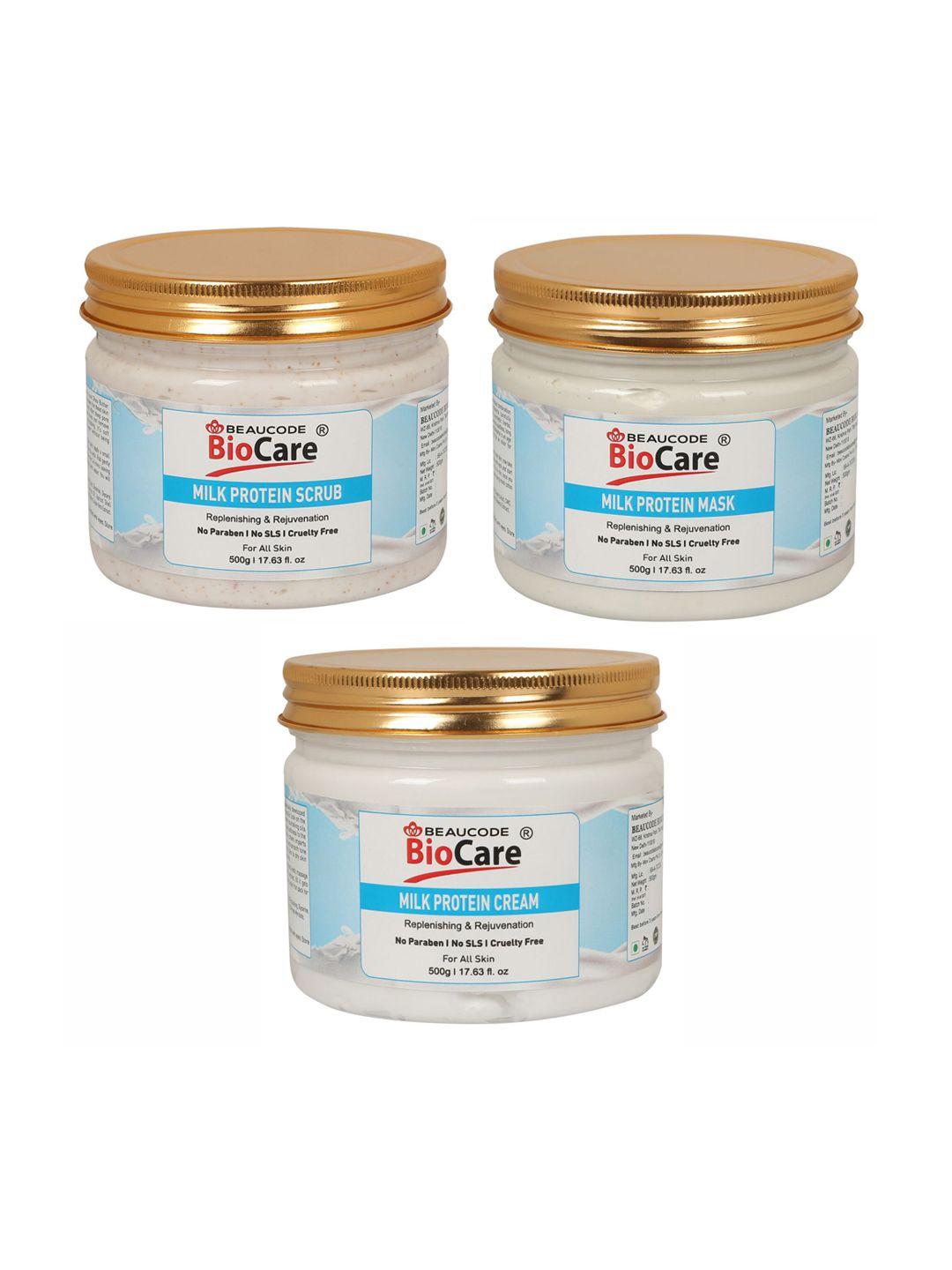 beaucode biocare milk protein facial kit for all skin types - 1500 g