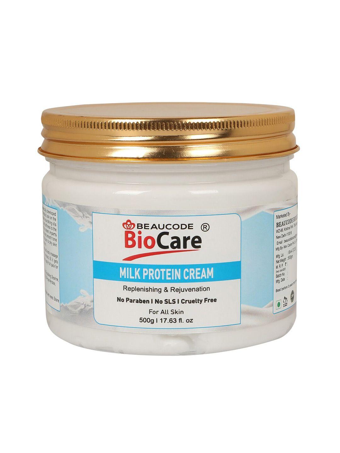 beaucode biocare milk protein paraben free face & body cream - 500g