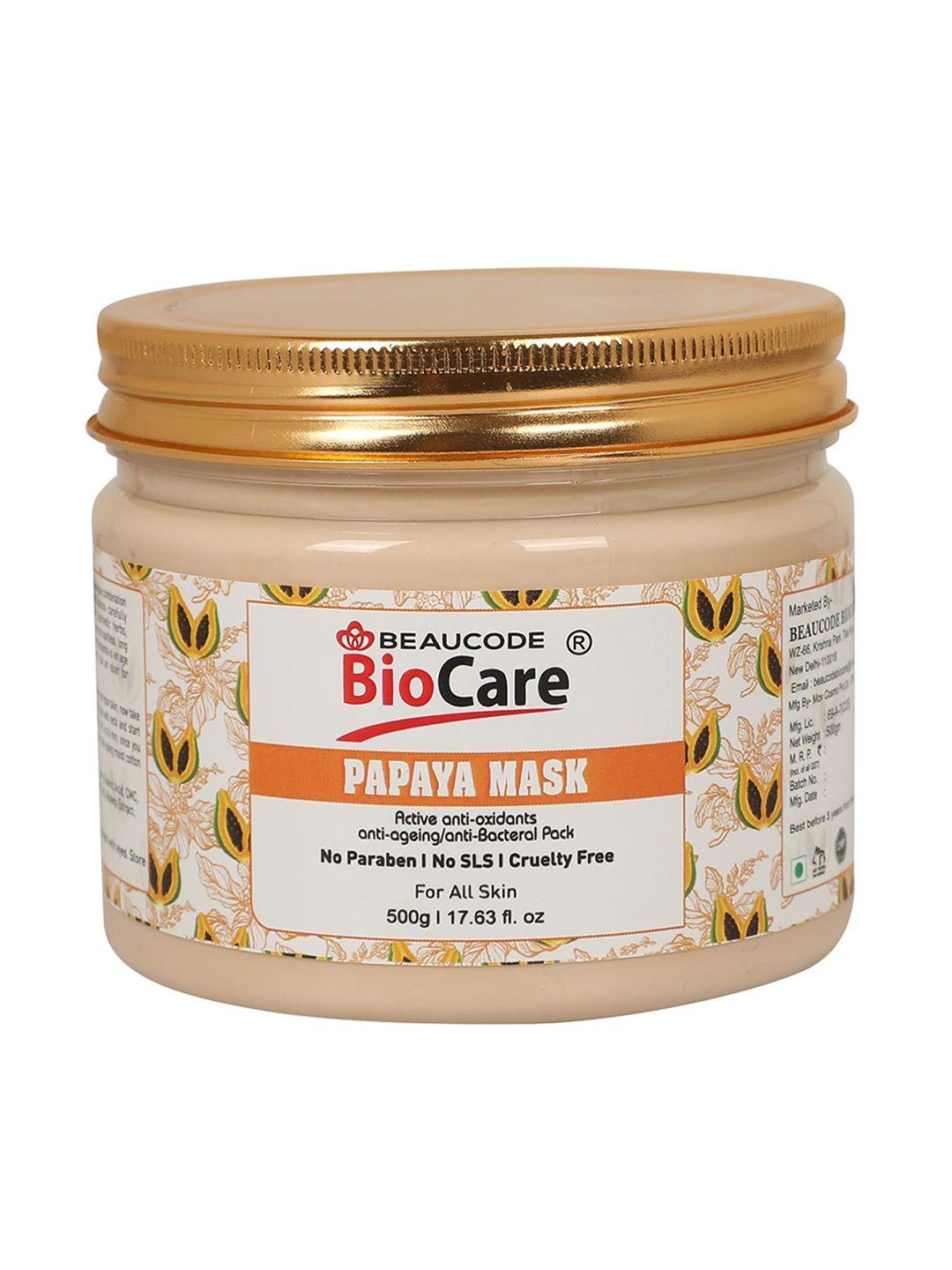 beaucode biocare papaya mask for all skin types - 500 g