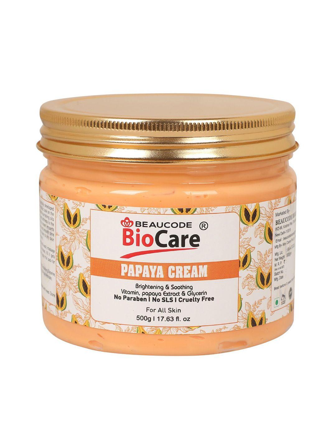 beaucode biocare papaya paraben free face & body cream - 500g