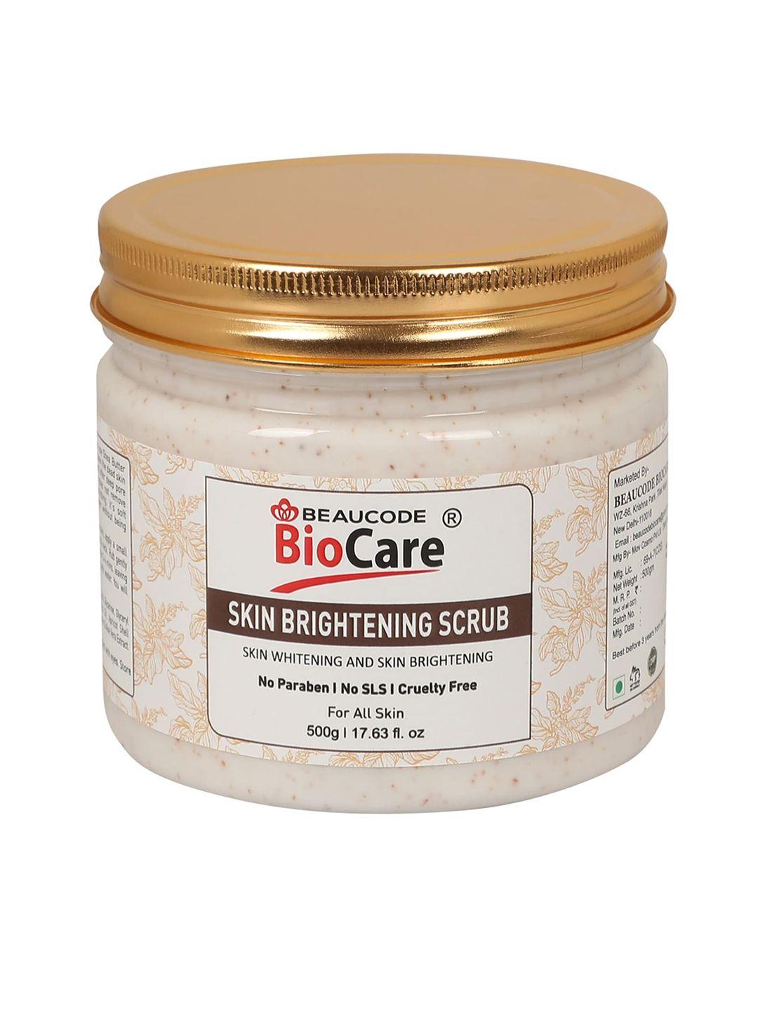 beaucode biocare paraben-free skin brightening face scrub - 500 g