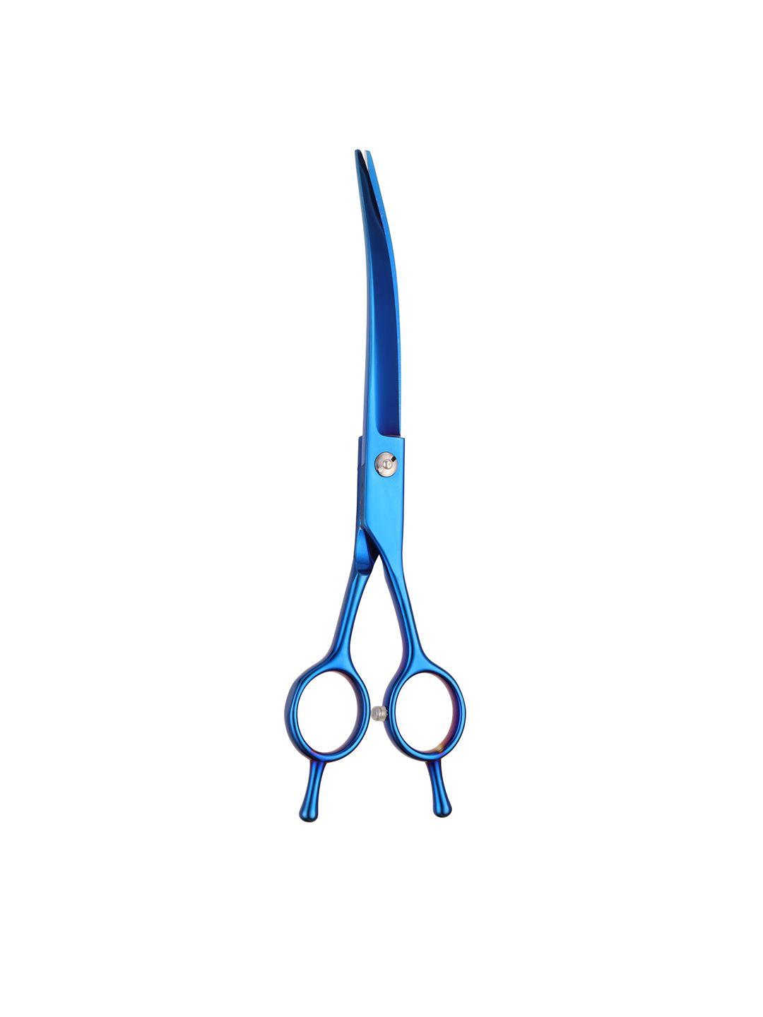 beaute secrets grooming hair cutting scissors with round blunt tip - blue