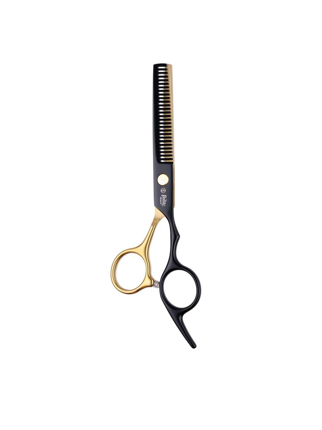 beaute secrets hair thinning salon scissors - gold & black