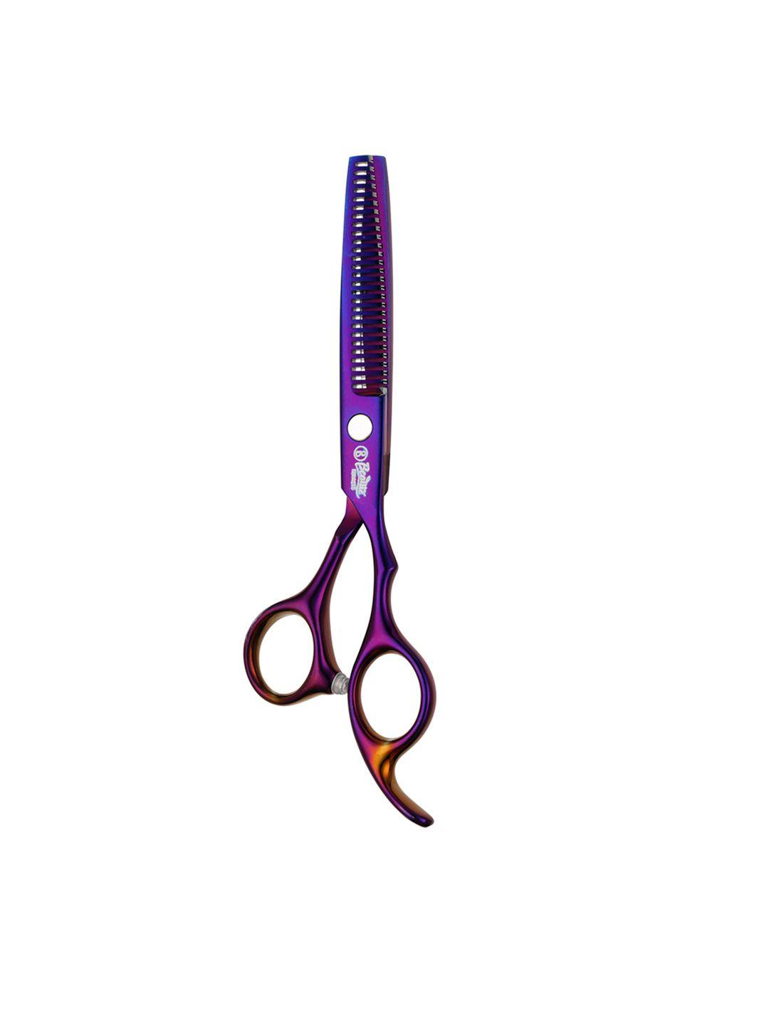 beaute secrets precise & natural hair thinning scissors - purple