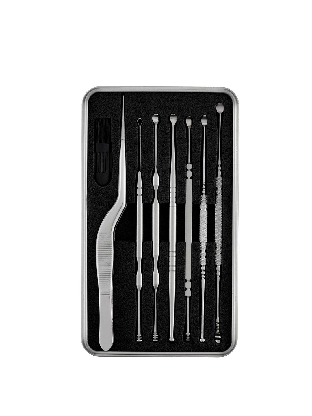 beaute secrets stainless steel ear wax remover with storage box