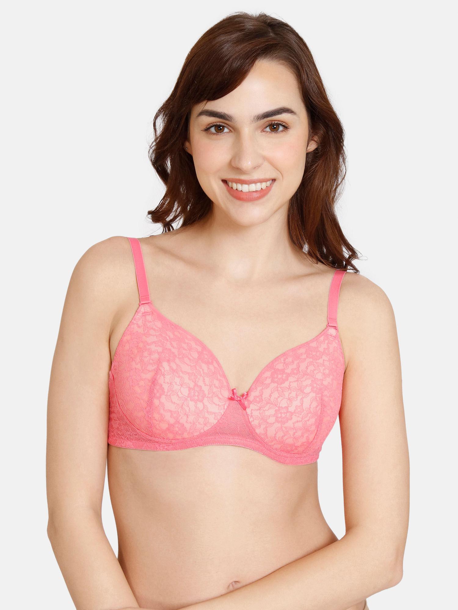 beautiful basics padded non wired 3-4th coverage t-shirt bra - pink lemonade